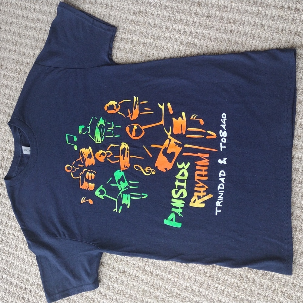 Trinidad And Tabago Navy Graphic T-Shirt